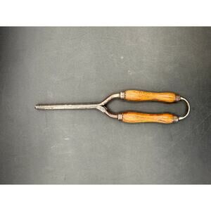 Vintage Paragon  Wooden Handle Curling Iron - 1930s